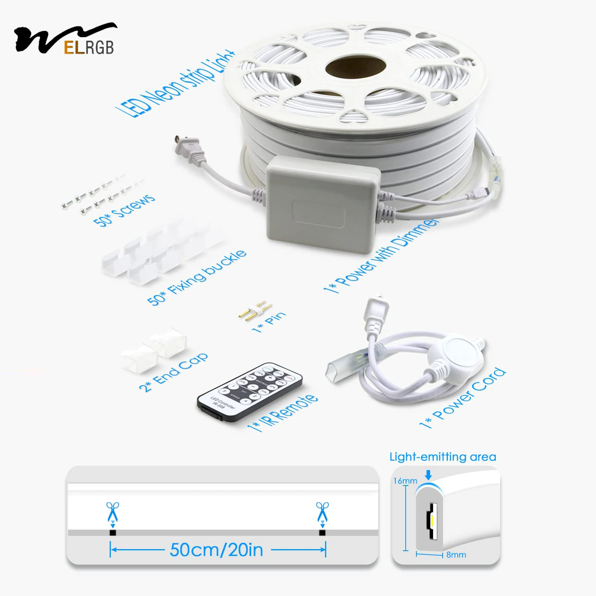 Popular Customizable Party Lights Outdoor indoor led strip 110V~220V AC Waterproof Led Neon Lights IP67 waterproof neon light