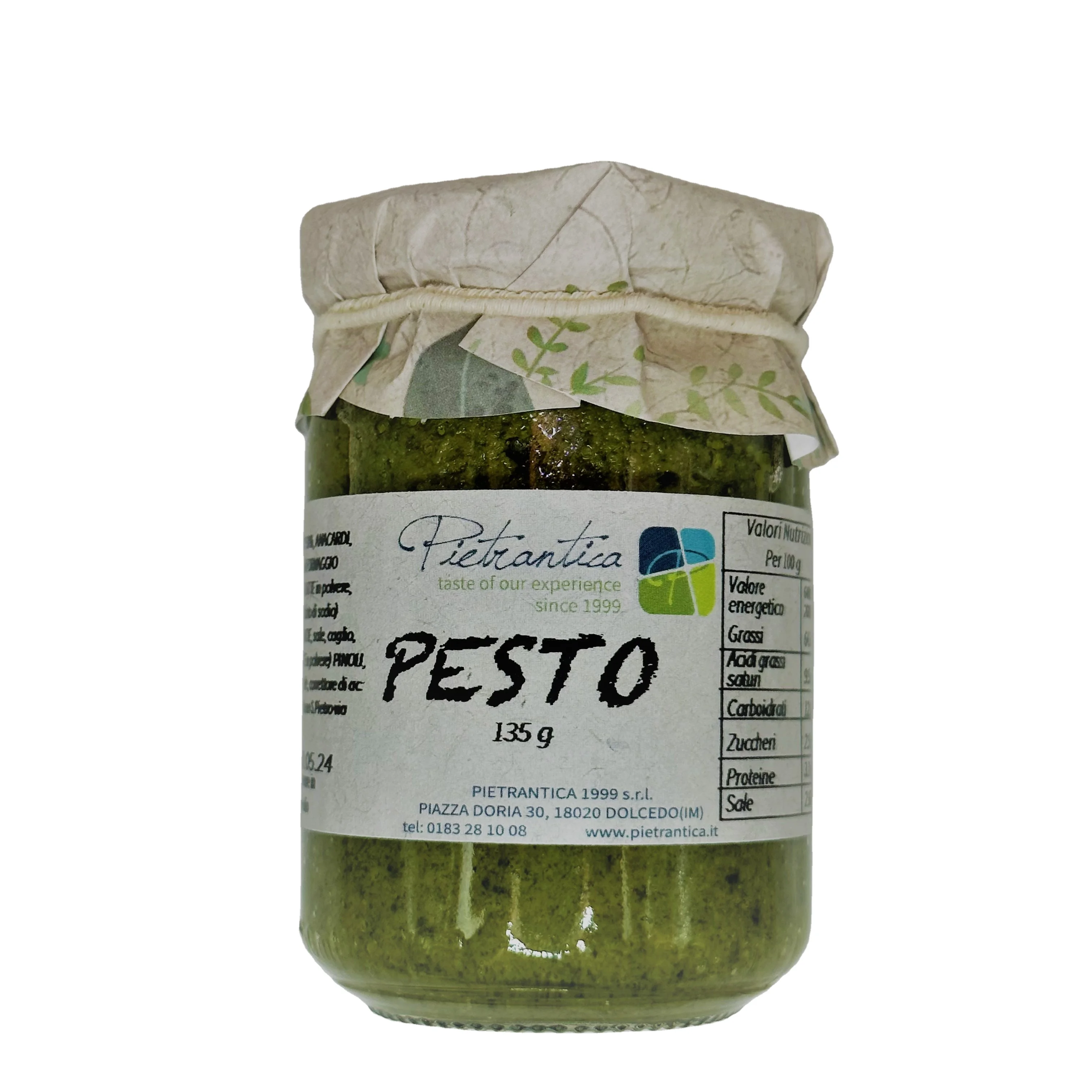 135G GENOESE PESTO High quality premium italian quality made in Italy basil parmesan cheese pine nuts garlic for export