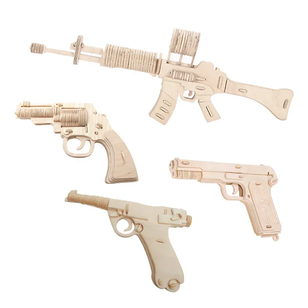 Custom Wooden Carbine Toys Engaging DIY Kits for Kids, Perfect for Parents, Schools, and STEM Programs
