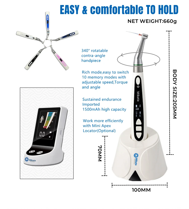 Wholesale Endodontic Treatment Endomotor dental equipment Wireless Endomotor e connect endo motor with apex locator