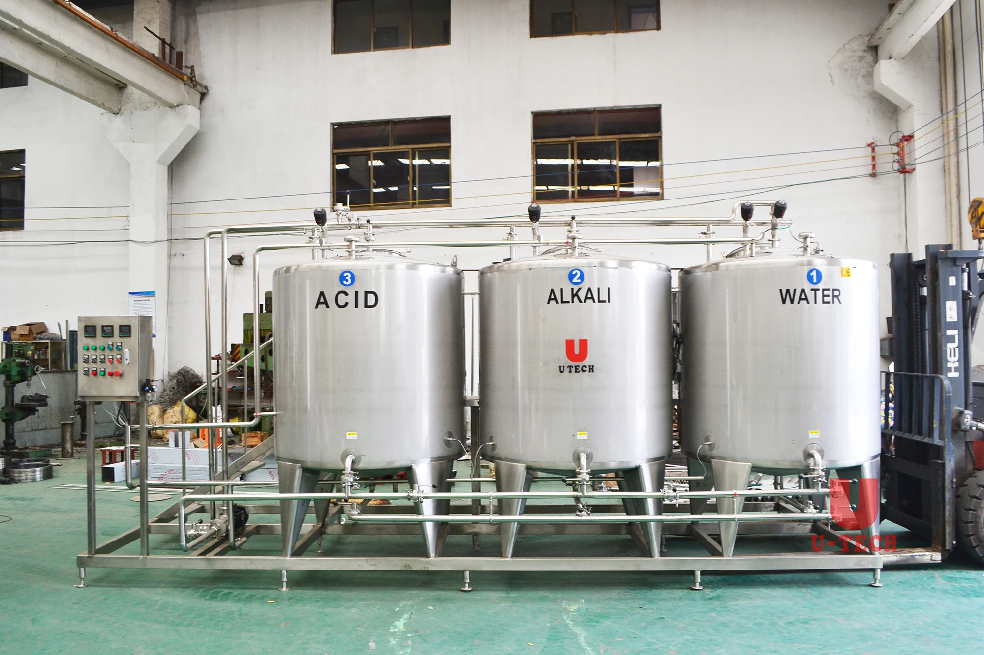Full automatic tank washing machine milk beverage beer brewery cip cleaning