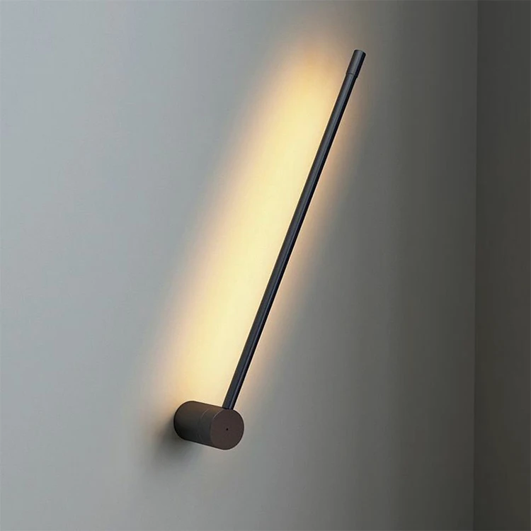 New Style Indoor Lighting Living Room Sand Black Iron Aluminum Pvc Led Wall Light