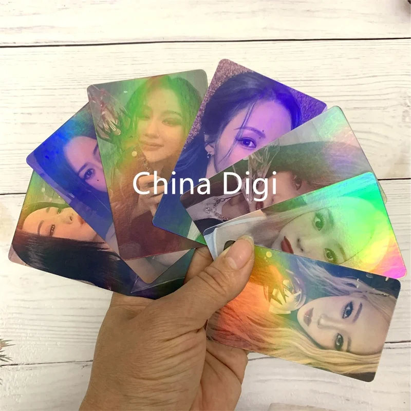 2024 Paper Photocard Kpop Freebies Printing Stars Laser Card Idol Photos Card