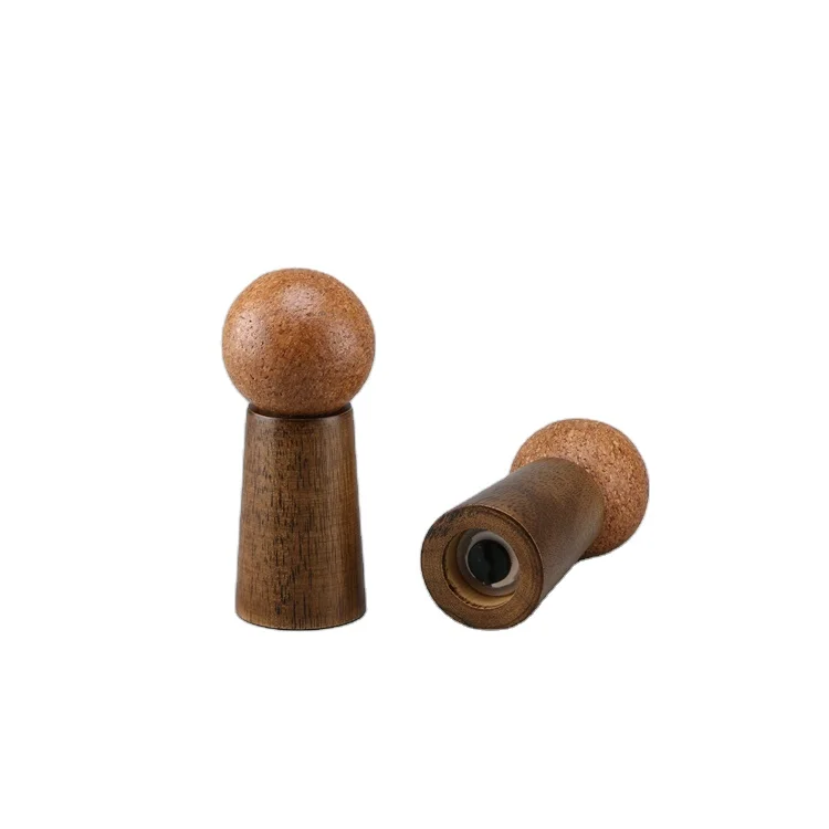 Eco-Friendly Cute Modern Style Custom Logo Miniature Bamboo Pepper Mill