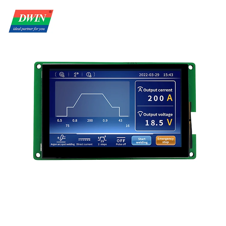 DWIN 4.3 inch touch display, 800*480 HMI High Brightness industrial screen Anti-UV smart tft LCD Modules DMG80480T043_09W