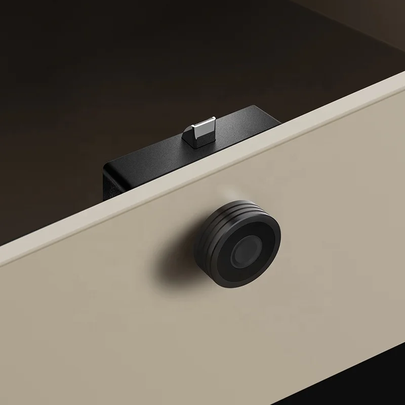 Qidots keyless furniture drawer fingerprint lock intelligent electronic cabinet lock