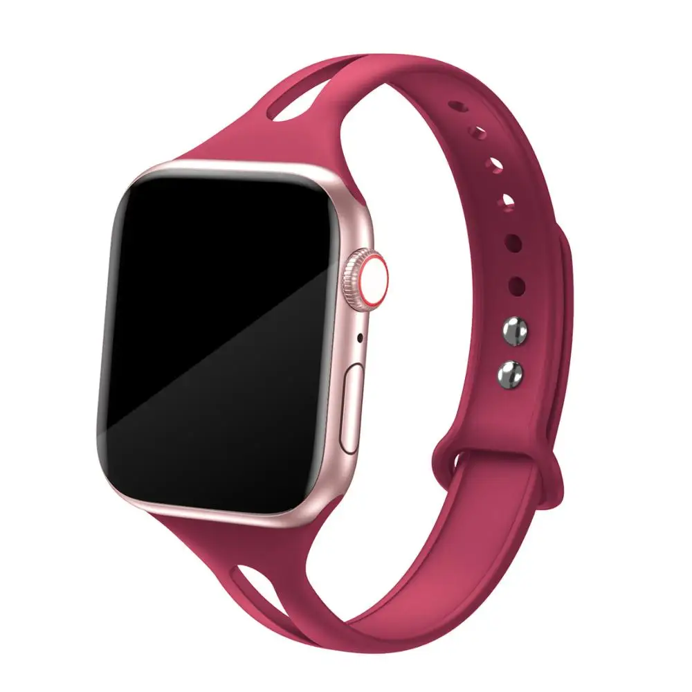  Bandiction Reloj Inteligente de силиконовый ремешок для наручных часов iwatch Apple Watch Series спортивный