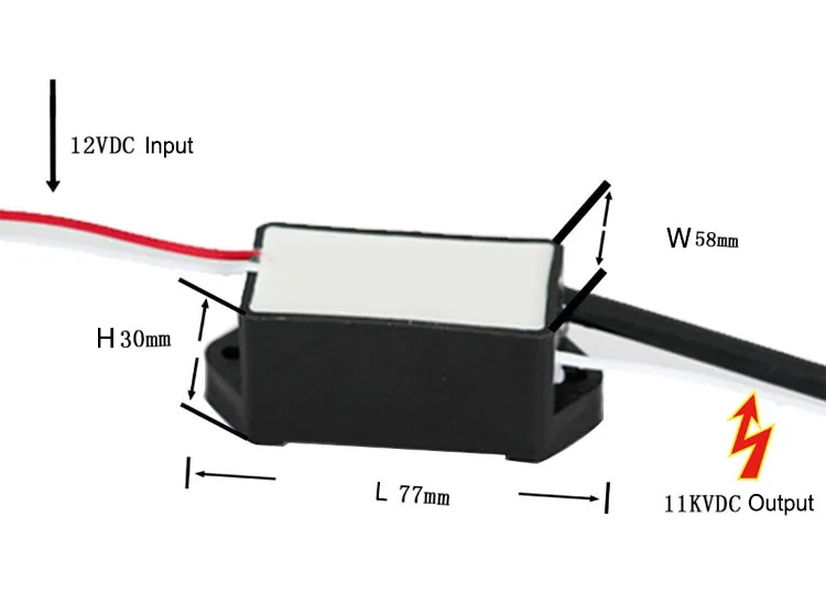 
12V DC Generator High Voltage Electrostatic Transformer Power Supply for fogger Sprayer 
