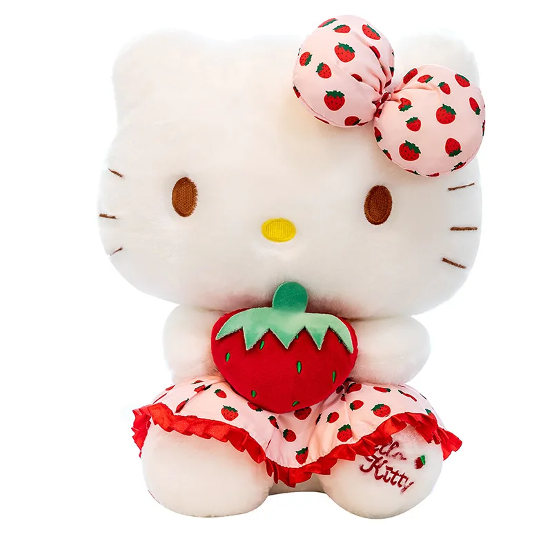 Kitty doll Plush toy hello kt plush doll wholesale cat doll with dress heart lover gift soft Cute cartoon Anime