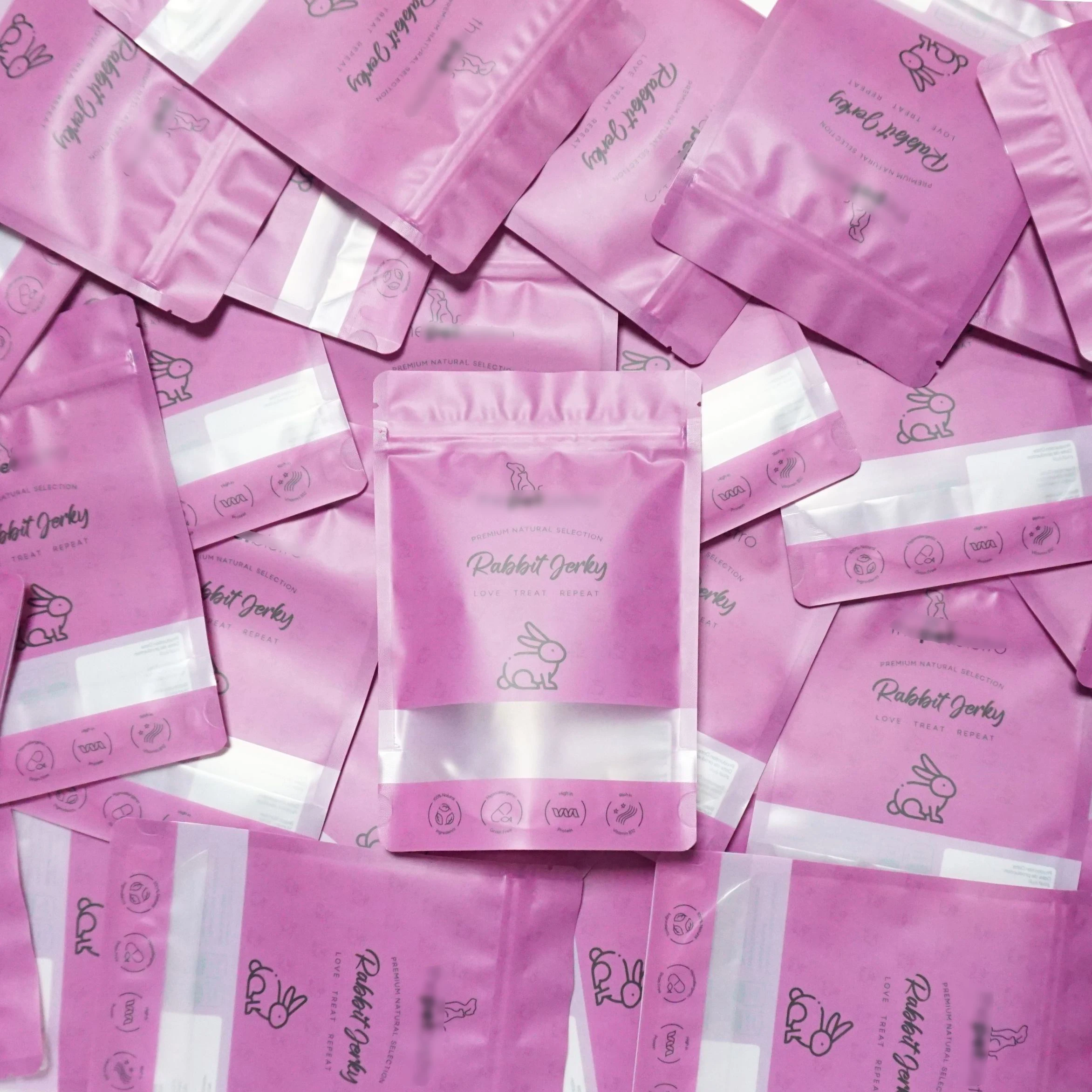 Custom digital printing kids vitamin gummy candy packaging mylar bags recyclable ziplock stand up pouch with clear window