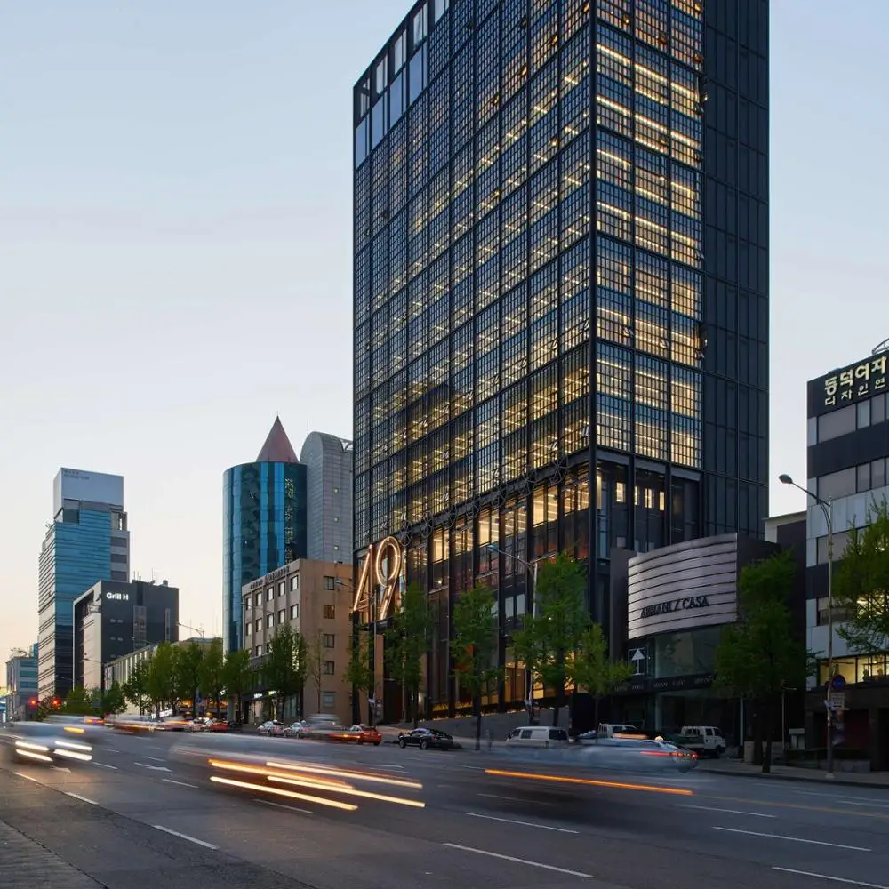 Special shape structural glass curtain walls unitized system aluminum glass curtain wall facade