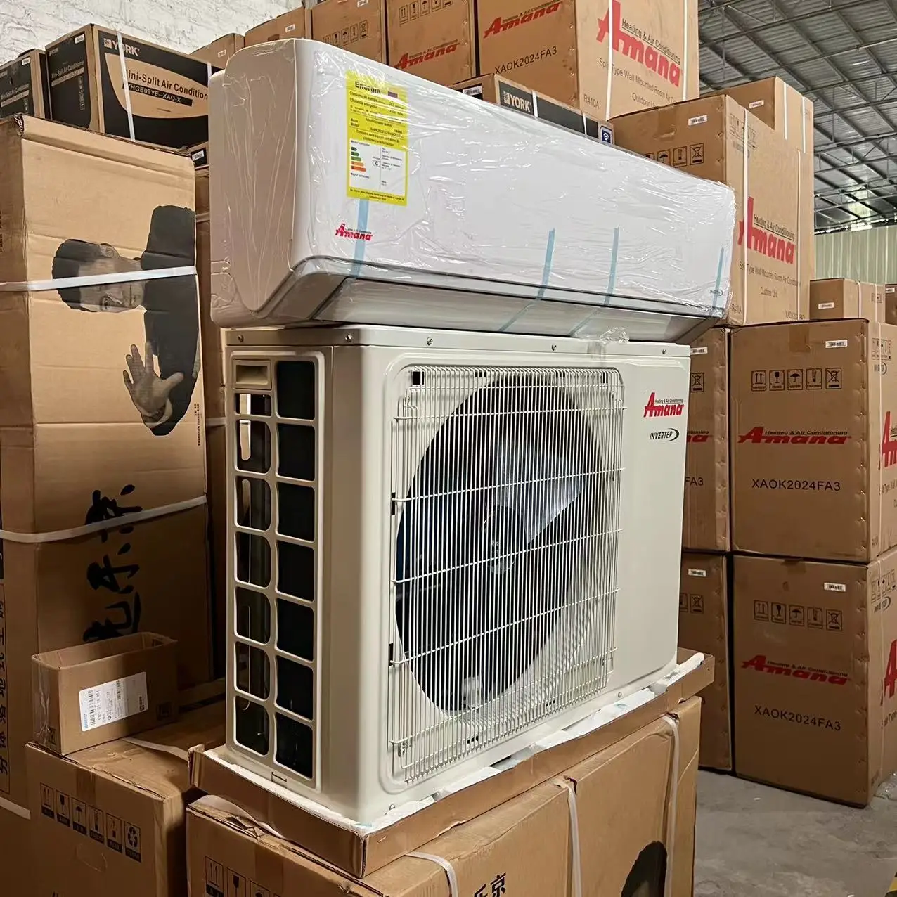 split wall DC INVERTER 36000btu cooling only air conditioner  220v 50/60hz USA brand  R410A  high efficiency cheap price