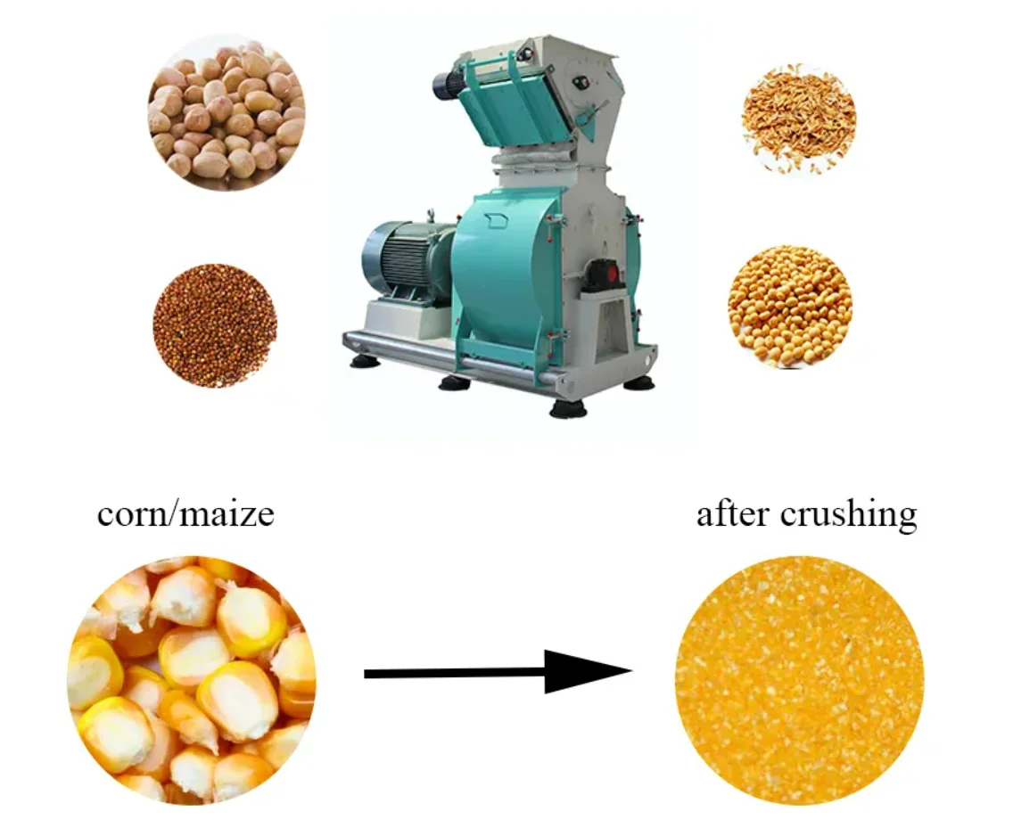 Hongyang big capacity coconut husk chips pellet hammer mill crusher wood chips wood crusher biomass wood pellet hammer mill