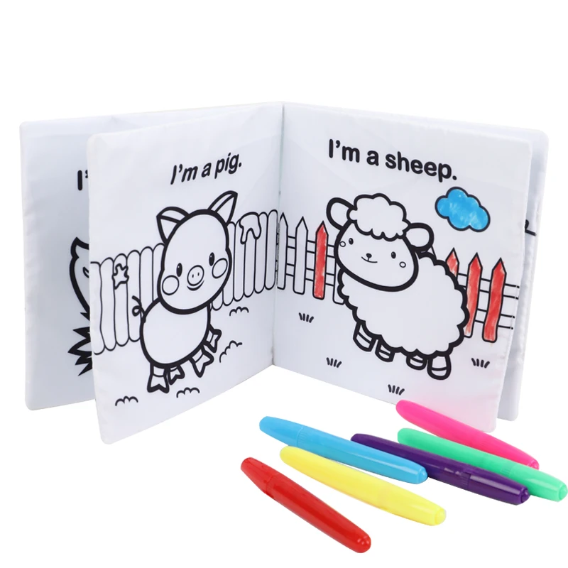 
Hot sales Magic Water Drawing Cloth Book Coloring Painting Writing Toy 