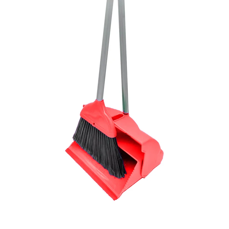ecoclean Commercial home Plastic Brooms Dustpans Set Lobby Floor  aluminum handle Cleaning Dustpan with Broom