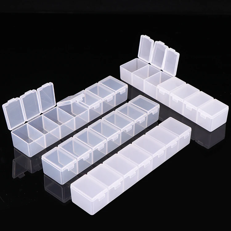 WEISHENG Plastic One Month Pill Box Organizer AM PM Weekly Pill Holder Medication Dispenser Pill Cutter Splitter Dispenser Box