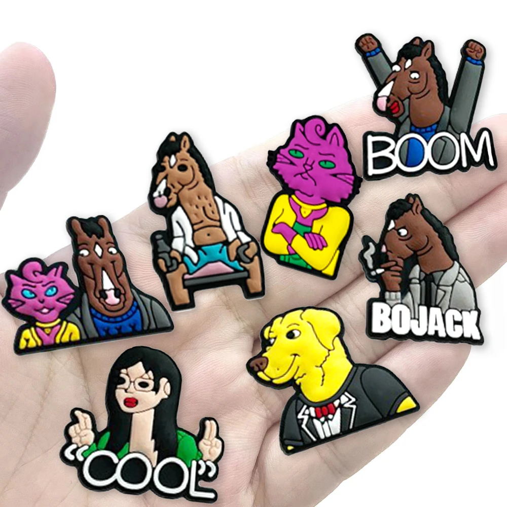 Hot Sale Rubber Croc Charms Designer Clog Shoes Charms For Sandal Shoe Decoration Ma nan Bojack Party Gift