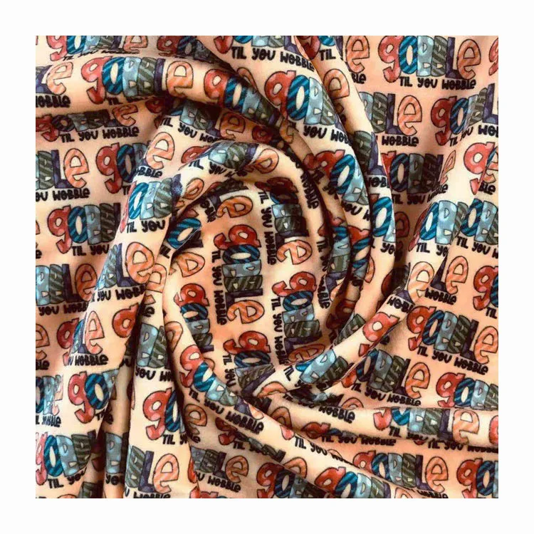 
China Product Popular Printed Knitted Custom Velvet Sofa Fabric For Women Dress 