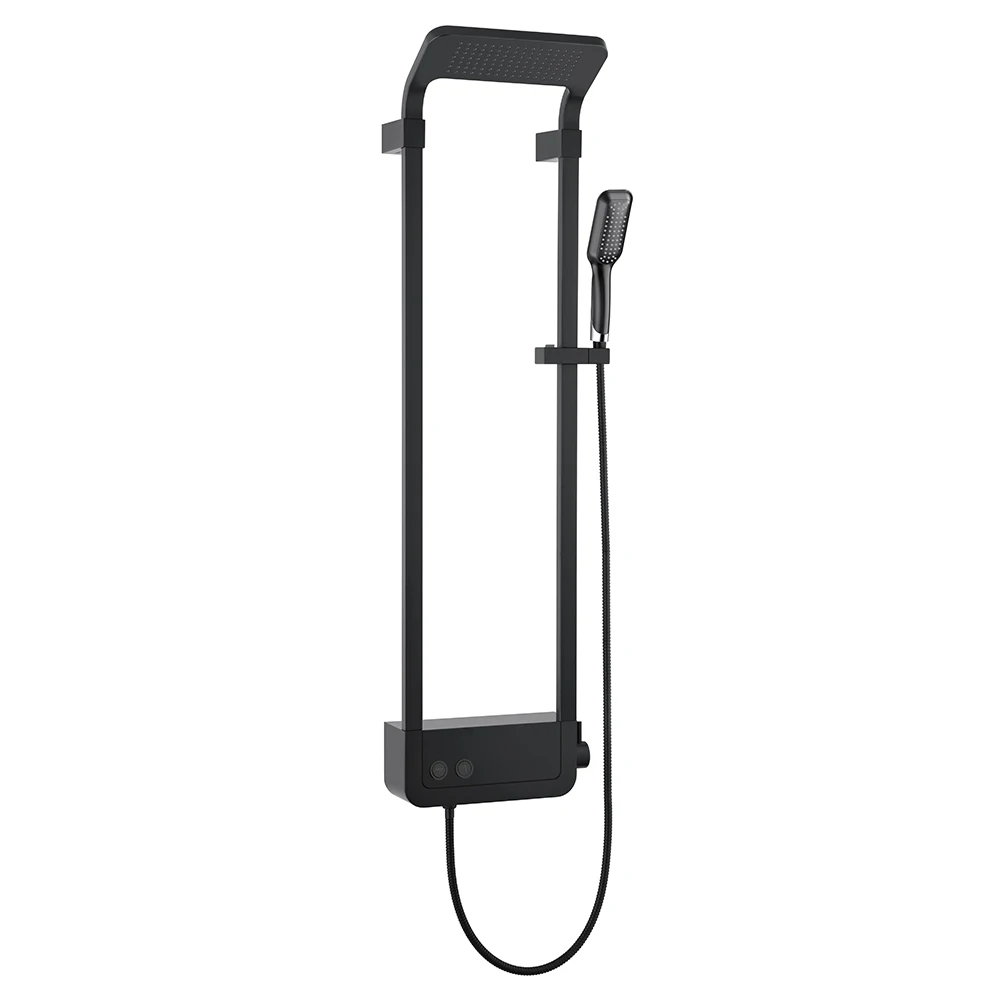 
Hot Sale High Quality 5 Colors Indoor Rain Bath Bathroom Stainless Steel Wall Bathroom Shower Panel with ABS Shower Head 