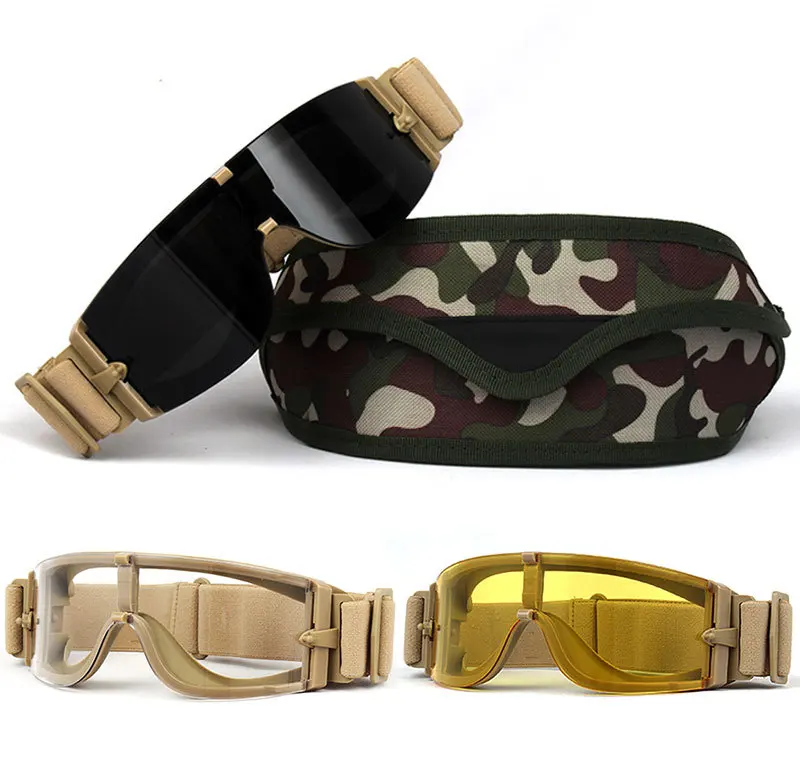 Source Factory New Design X800 Goggles Off-road Motorcycle Field CS Anti-impact Glasses Tactical Goggles