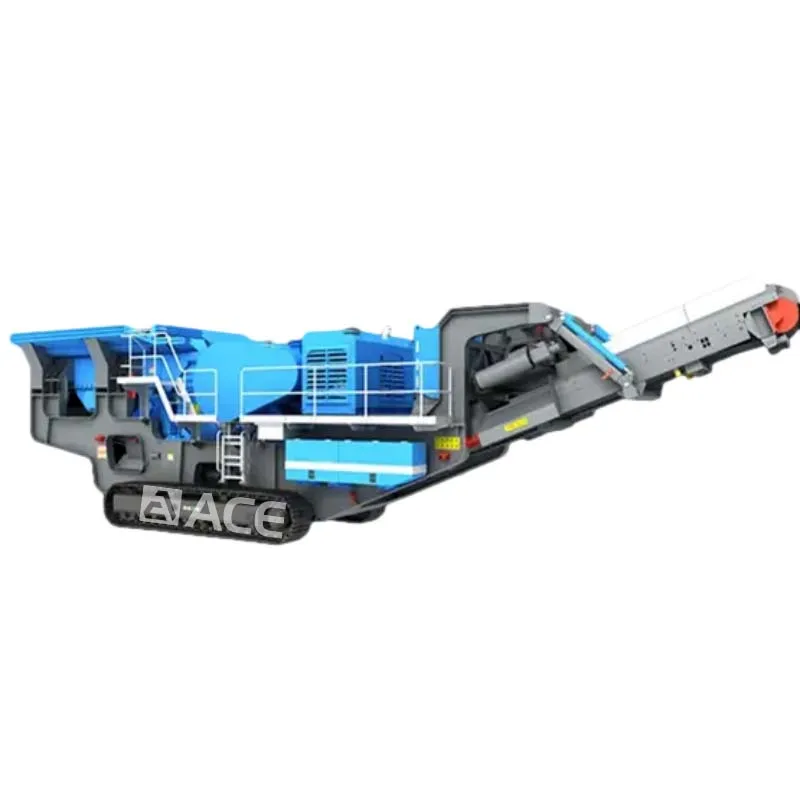 Mining Machinery Iron Ore Mobile Stone Primary Crushing Station mobile crawler jaw crusher with screen mobile crushing station
