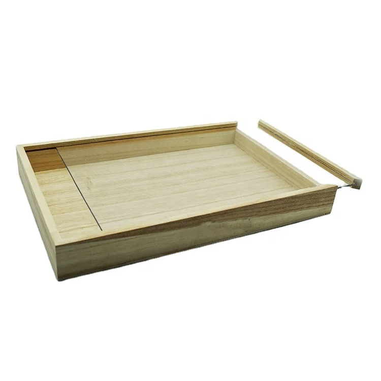 Индивидуальная деревянная коробка с прозрачной нескользящей крышкой, Высококачественная деревянная коробка для пекарни