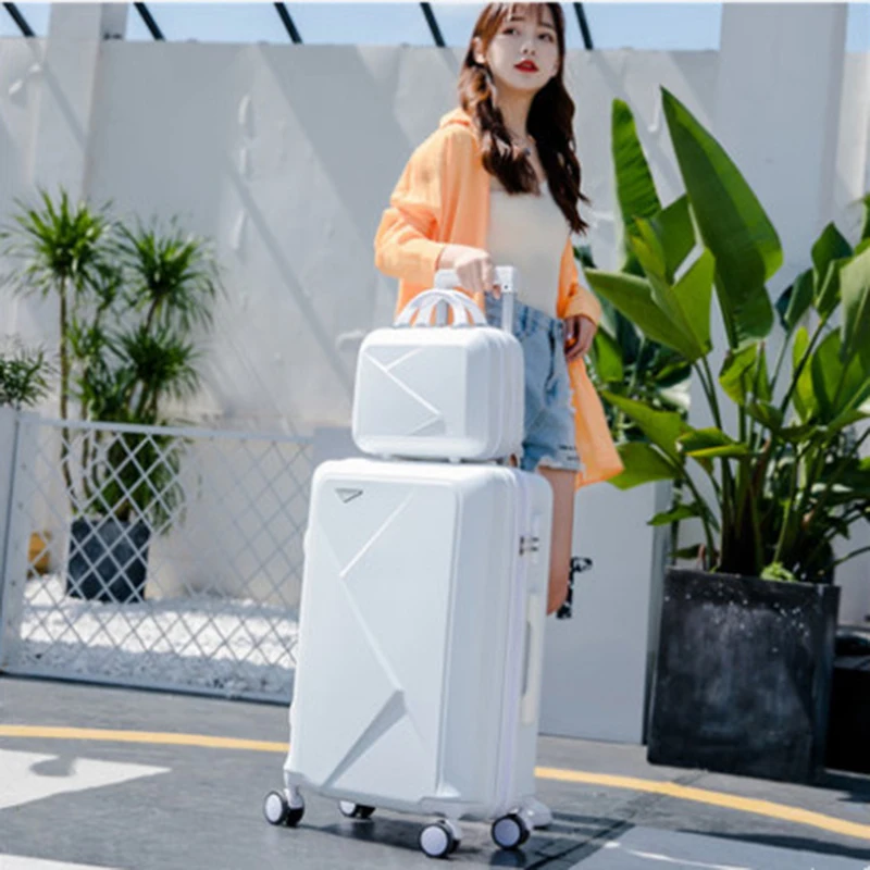 Custom carry on luggage set travel bags hand 4 wheels trolley bag suitcase