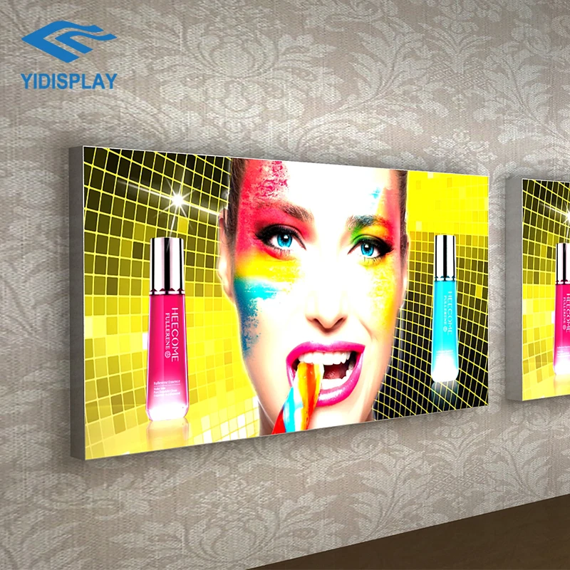 Custom Design Ultra-Thin SEG Light Box Trade Show Displays Backlit Fabrix Aluminium Frame Wall Hung Led Advertising Lightbox