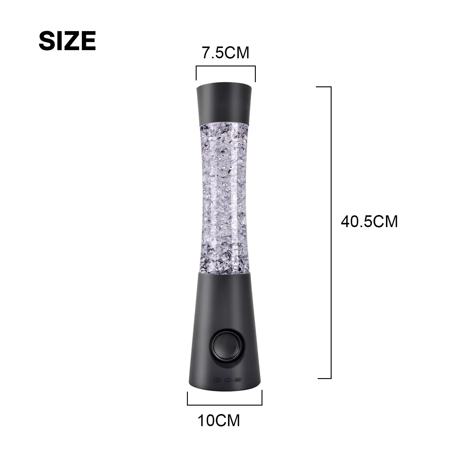 Aesthetic Lighting Color-Changing Liquid Motion Night Light ice Spark Night Light With Bluetooth Speaker