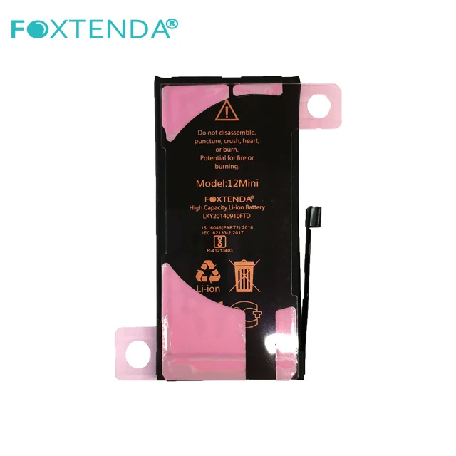 hot selling AAA grade original quality high capacity 12 mini 2580mAh 3.8-4.35V lithium ion batteries for iphone 12 mini
