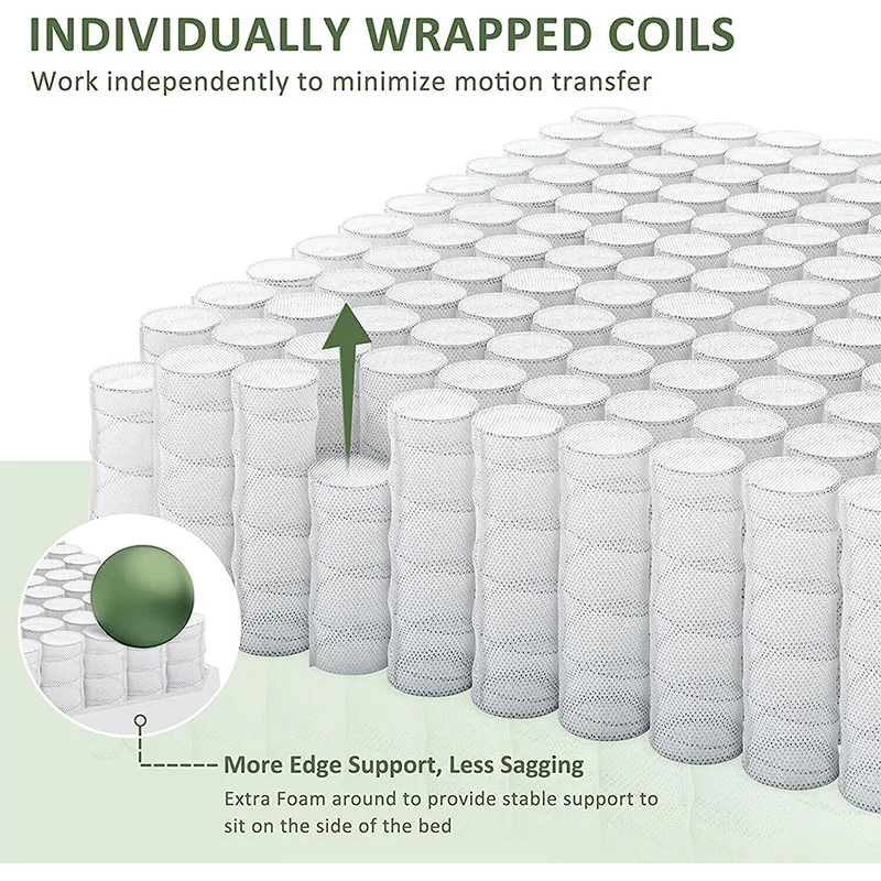 Factory Wholesale latex massage mattress pocket spring mattress in a box Solid Queen King Size Nature Latex Bed Mattresses