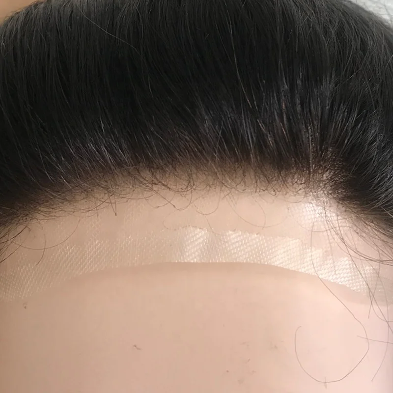 Качественные парики Hairline для мужчин система волос 100% натуральные человеческие волосы