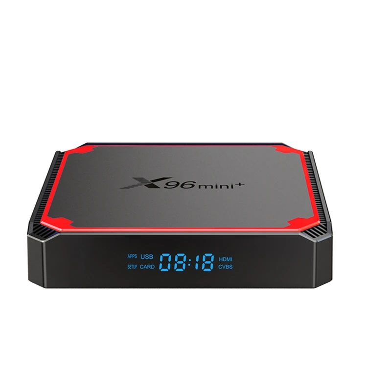 New Amlogic S905W4 TV Box X96 Mini Plus 1G 2G RAM Quad Corea Dual Band 5.8G WiFi 4K Android 9.0 Smart TV Set Top Box X96 Mini +