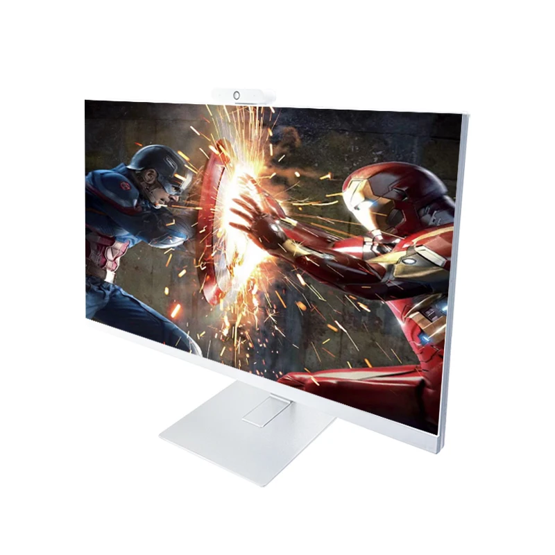 23.8inch LED High Quality Built-In Battery Desktop Monoblock Gaming Computer with Webcam Business All in One PC Barebone