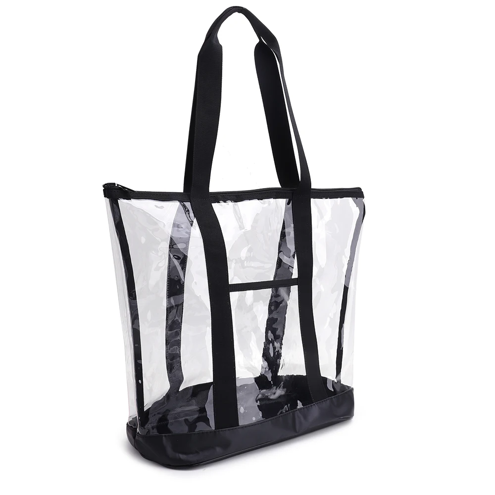 Summer PVC Transparent Handbags Fashion Large Capacity Female Shopping Bags Tote Casual Beach Travel Women Shoulder Bags