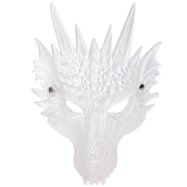 New Products of Halloween Carnival Dance Party Cosplay Props 3D Silicone Animal Dragon Mask halloween outdoor decorations