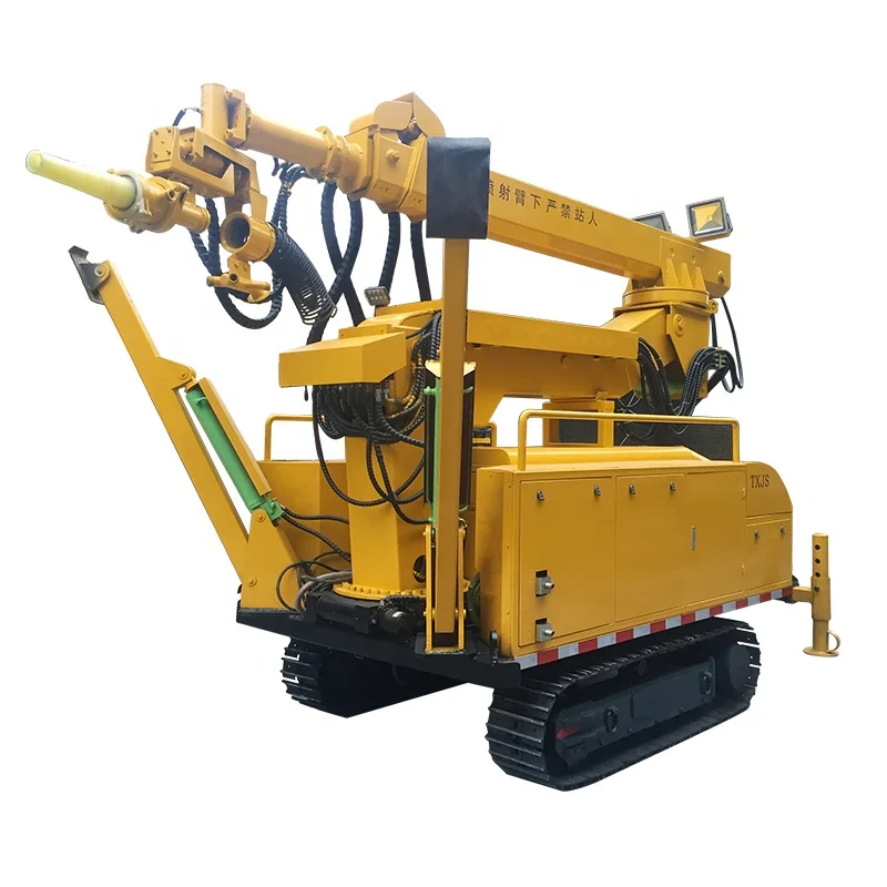 Crawler Type Shotcrete Robot Sprayer Machine With Wireless Remote , Shotcrete Machine Manufacturers For Underground Mining