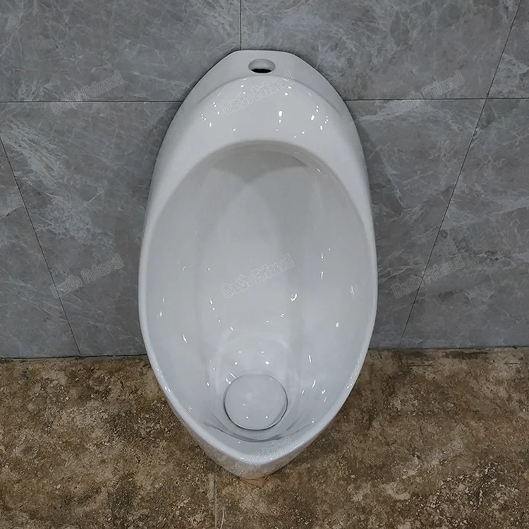 Factory Directly Easy Clean Top Spud Urinals for Men Gravity Flushing Wall Hung Bathroom Urinal