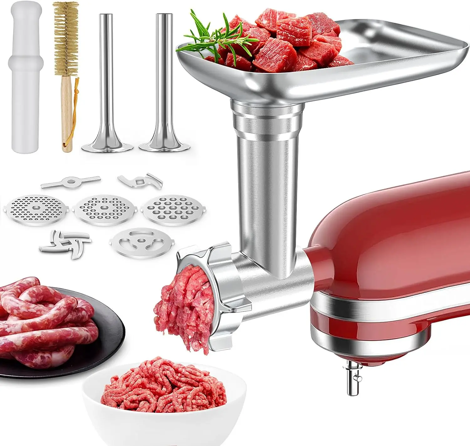 Для настольного блендера KitchenAid металлическая мясорубка начинка для колбасы идеальный аксессуар (за исключением машины/блендера)