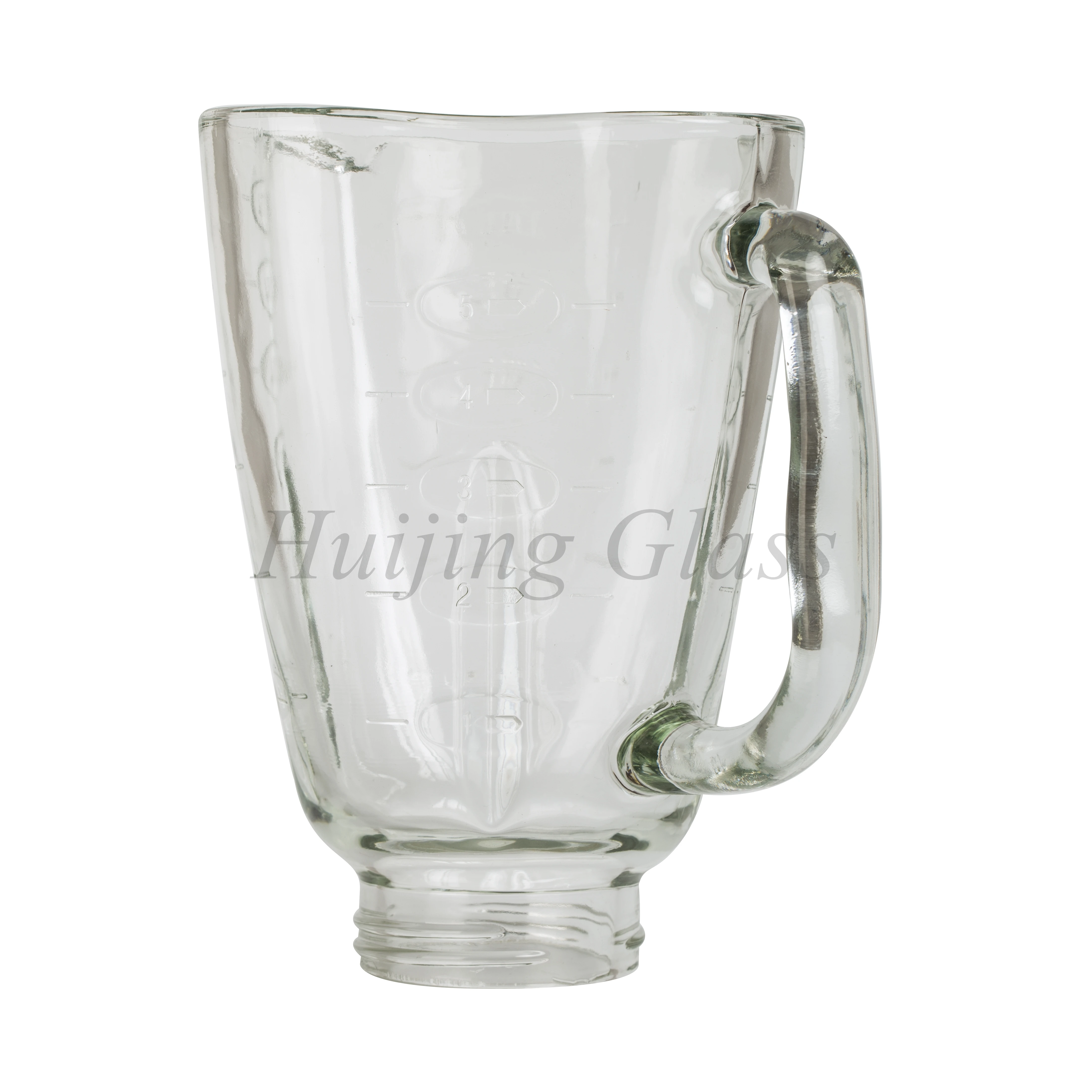 A12- 2 New arrival 2024 ostered 6 CUPS flower shape transparent 1500 ml replacement glass jar blender parts