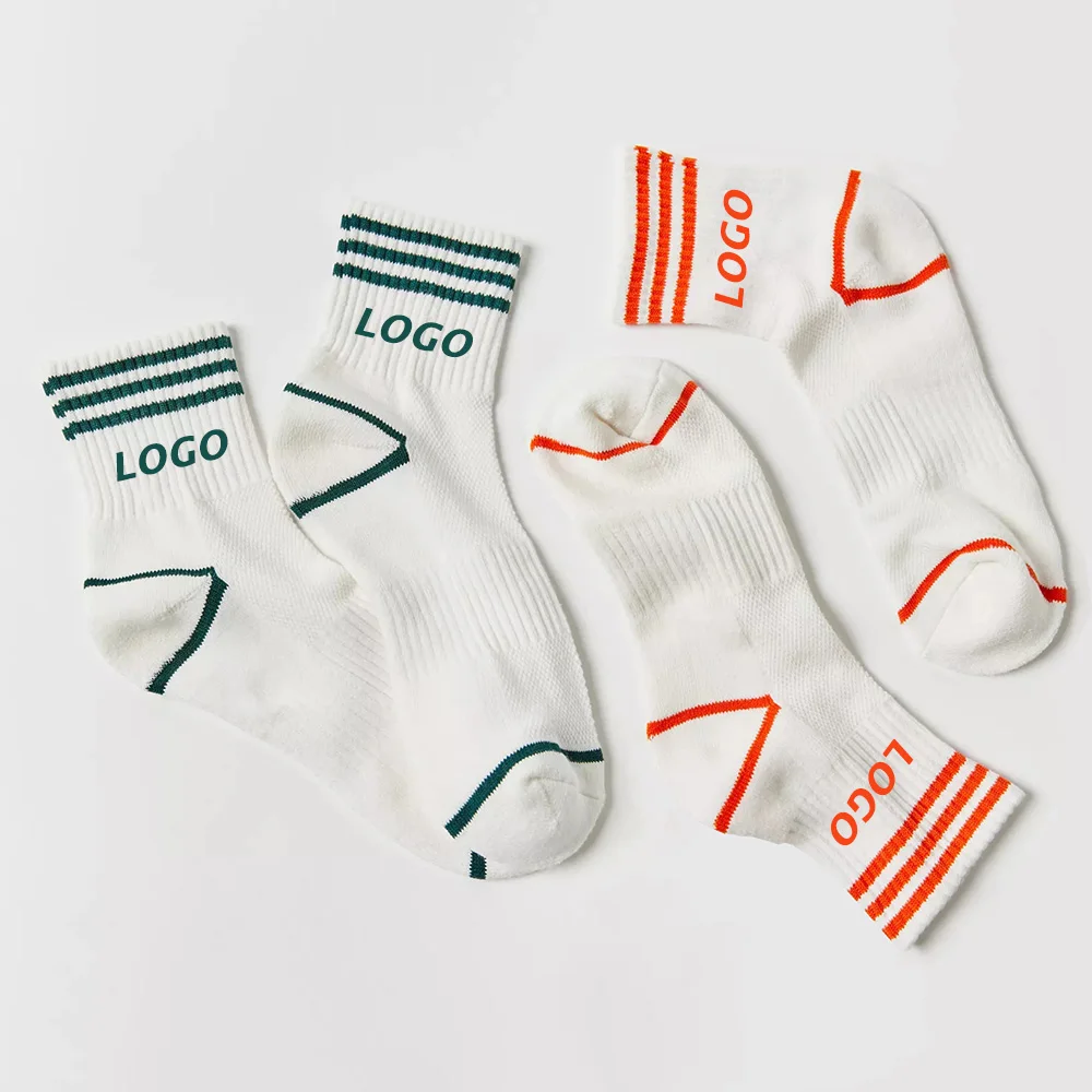 Носки с логотипом под заказ, брендовые носки с вышивкой, мужские хлопковые спортивные баскетбольные Носки