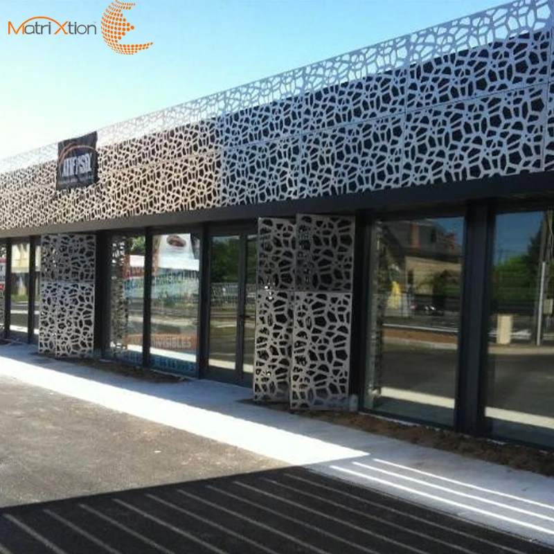 Matrixtion Expanded Exterior Metal Aluminum Cladding Design Panels Wall Luxury Facade