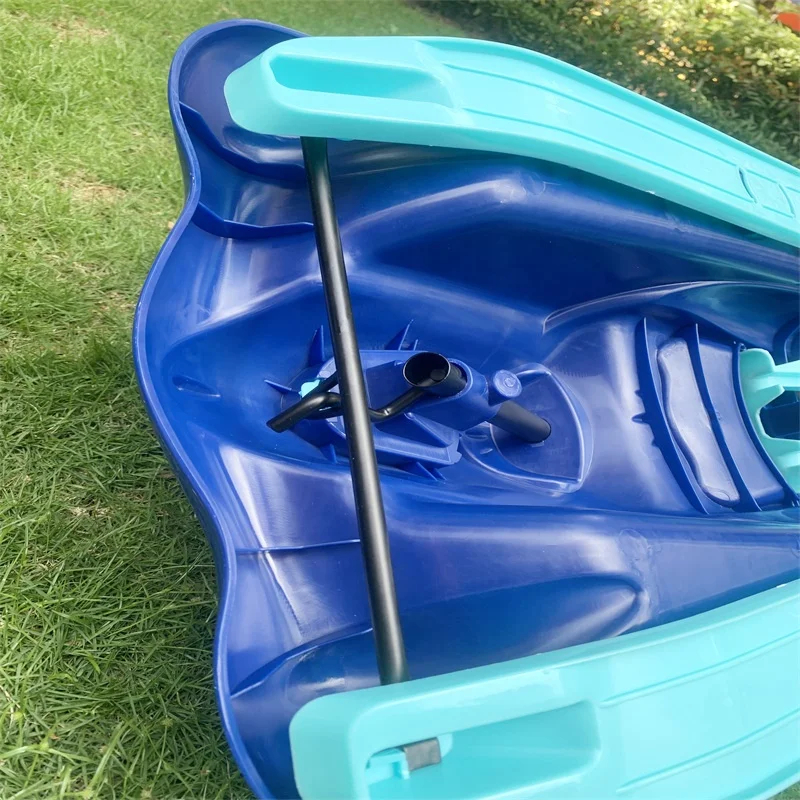 2022 NEW DEVELOPED  Plastic HDPE sledge snow scooter sleds with break WINTER  slide wholesale price