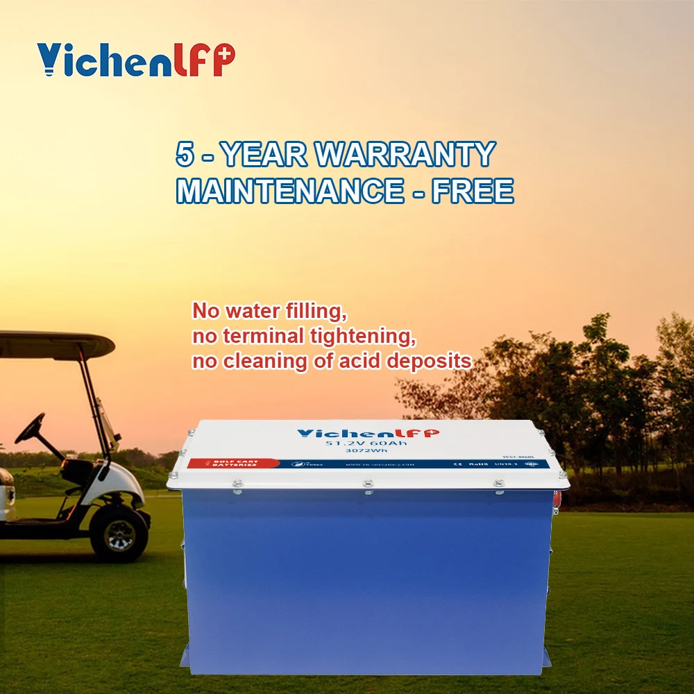 Long-lasting 48V 60Ah LiFePO4 Golf cart Battery 51.2V golf cart lithium batterie for 48v club car batteries