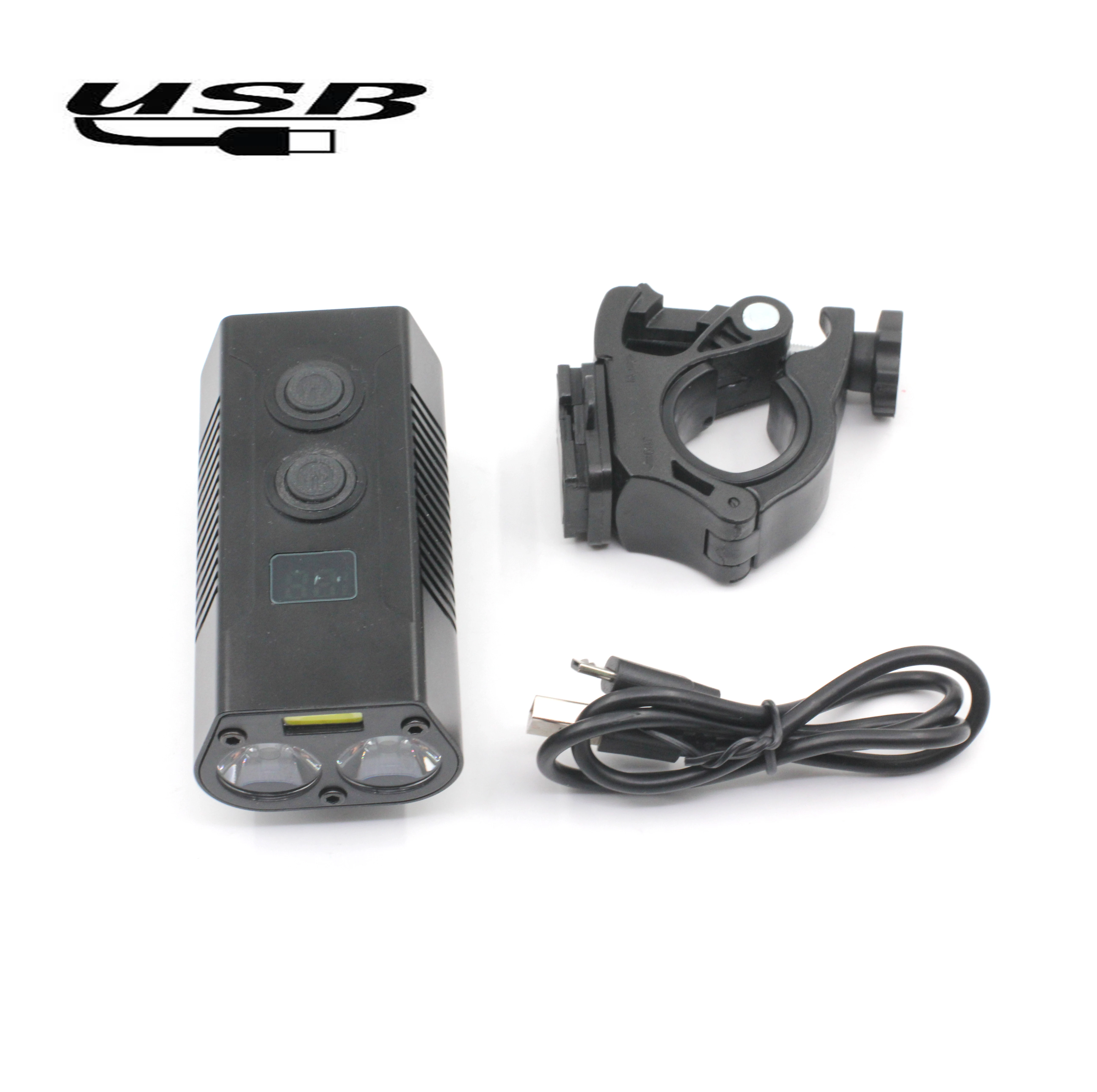 REYGEAK Bicycle Headlight Super Bright 750 Lumens Bike Lights For Night Riding Waterproof Rechargeable 4000 mAh Bike Light Set