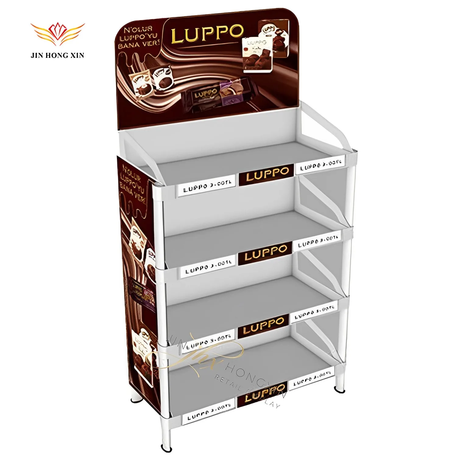 potato chips snack jams jellies sweet spreads metal wire shelf display rack for retail store