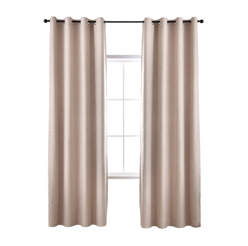 Ready Made Luxury 100% Polyester Upholstery Blind Living Room Window Curtains