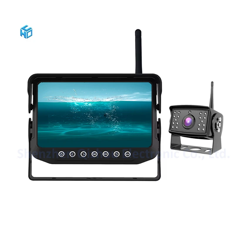 2.4ghz 7 Inch IP68 AHD 720P Universal Camera Digital Wireless HD Reversing Camera Monitor Kit for Forklift Truck Bus