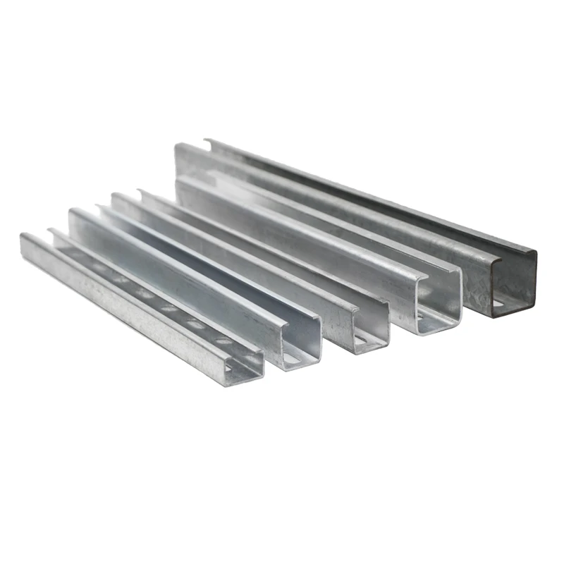 Hot sale High Quality slotted unistrut channel Profilel in Rails 41 x 41 41 x 21 HDG channel supplier