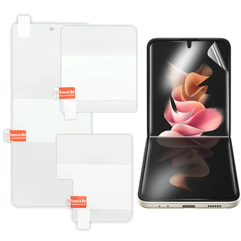 For samsung galaxy z fold 3 4 z flip 3 4 tpu screen protector soft film mobile phone protector hydrogel film